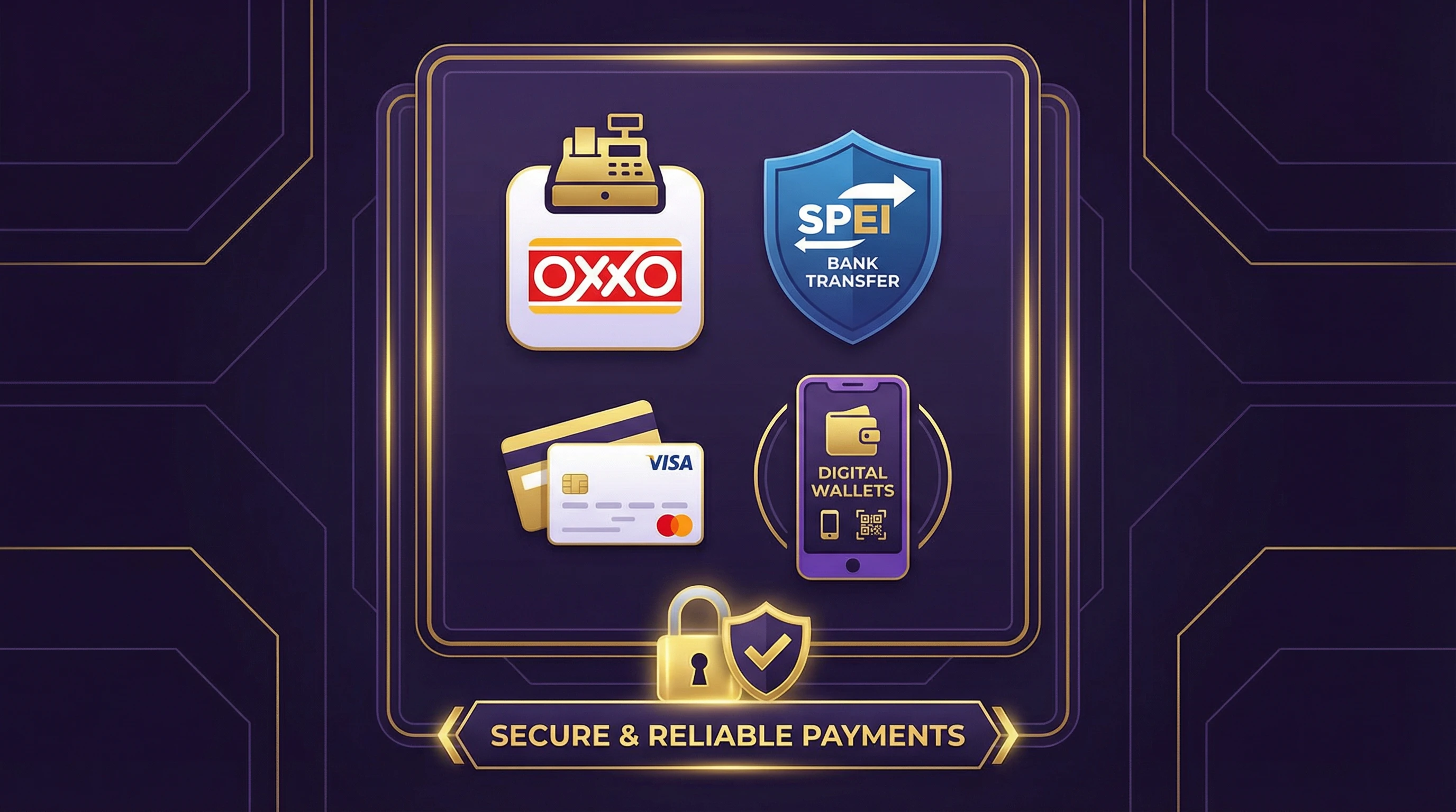 Métodos de pago disponibles en México OXXO SPEI tarjetas